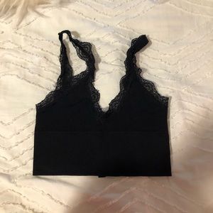 UO out from under black lace tank